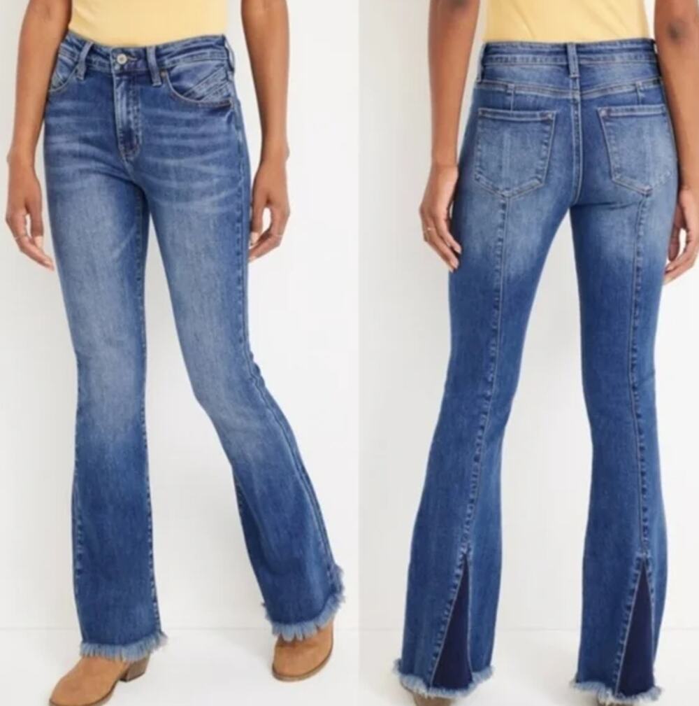 KanCan Flare High Rise Back Seam Jean - EUC 30 waist